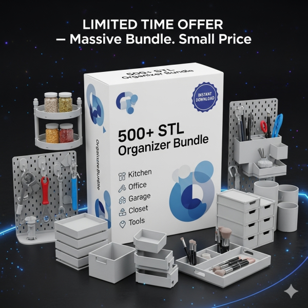 3D Organizer Bundle – 500+ STL Files