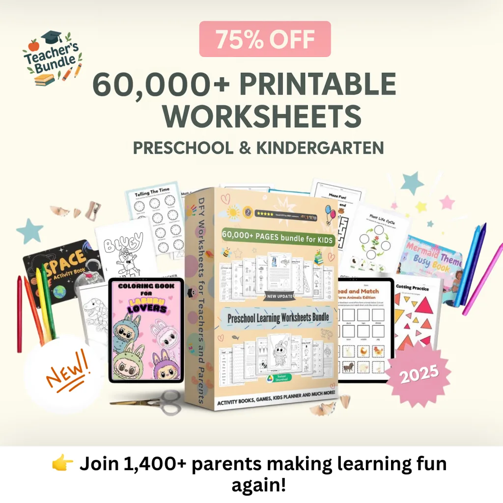 Printable Kids Worksheet 2025-2026