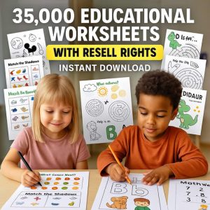 Printable Kids Worksheet Done for You 35000+ Educational Resources Bundle