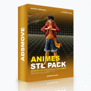 Ultimate Animes 3D Print STL Pack - High-Detail 3D Printing Instant Download & lifetime Access