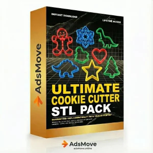 Ultimate Cookie Cutter STL Pack – High-Detail 3D Printing Instant Download & Lifetime Access