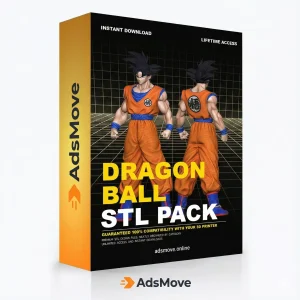 Ultimate Dragon Ball 3D Print STL Pack - High-Detail 3D Printing Instant Download & lifetime Access