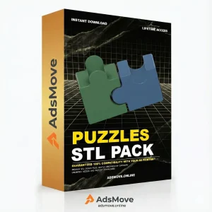 Ultimate Puzzles 3D Print STL Pack - High-Detail 3D Printing Instant Download & lifetime Access