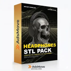 Ultimate Headphone 3D Print STL Pack - High-Detail 3D Printing Instant Download & lifetime Access