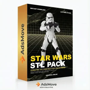 Ultimate Star Warsi 3D Print STL Pack - High-Detail 3D Printing Instant Download & lifetime Access