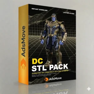 Ultimate DC 3D Print STL Pack - High-Detail 3D Printing Instant Download & lifetime Access