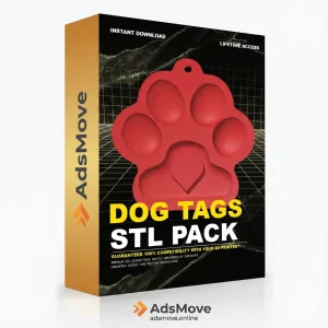 Ultimate Dog Tags 3D Print STL Pack - High-Detail 3D Printing Instant Download & lifetime Access