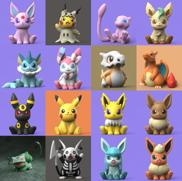 1200 Pokemon 3D Models Bundle