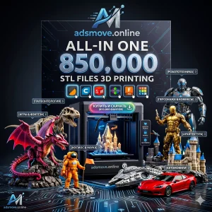 Premium STL 3D Print Files Mega Bundle — 950,000+ Files